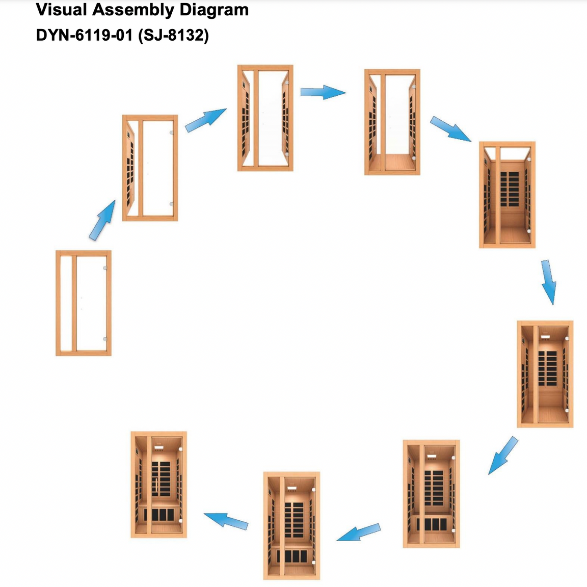 Dynamic Saunas Sauna Dynamic "Gracia" 1-2-person Low EMF FAR Infrared Sauna DYN-6119-01