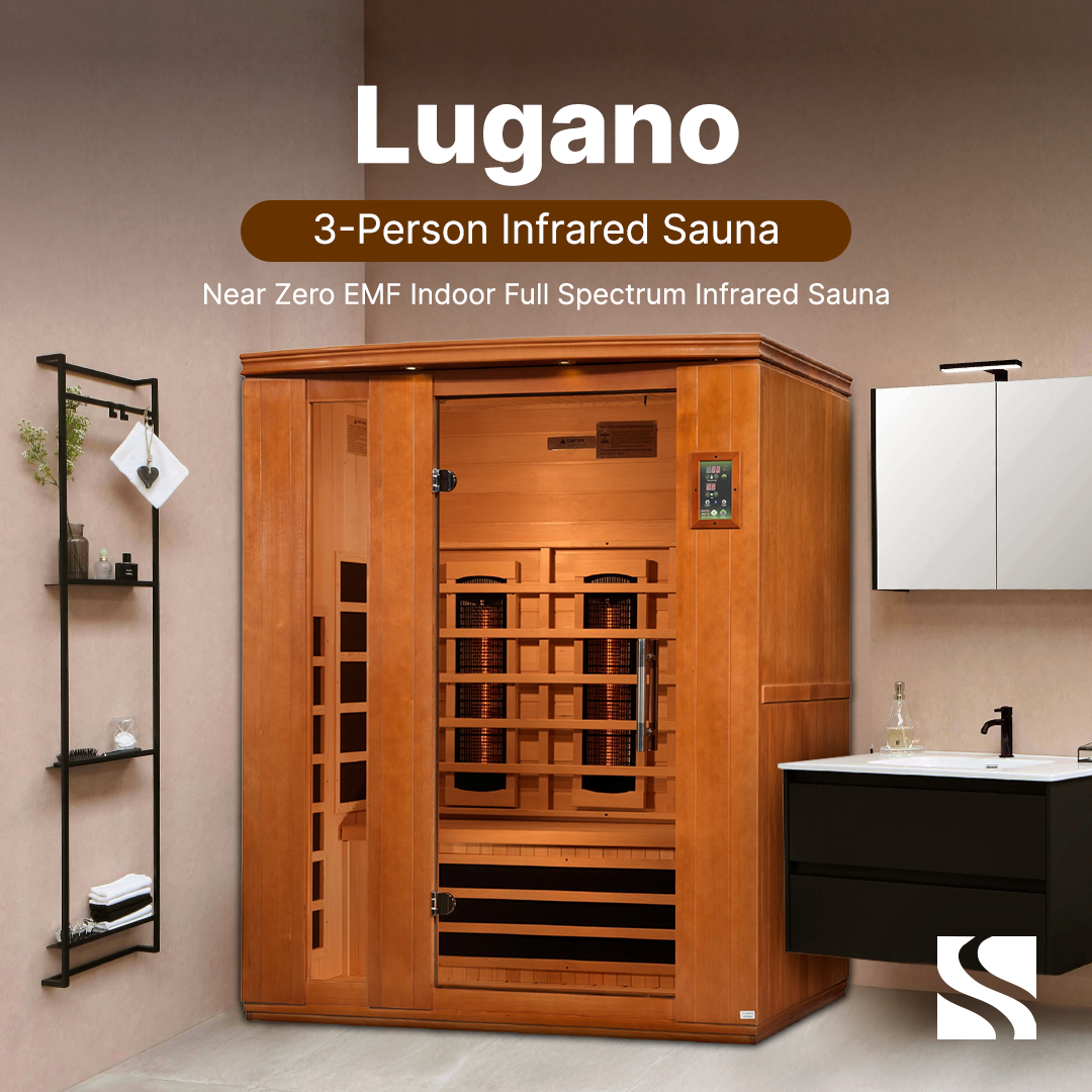 Dynamic Saunas Sauna Dynamic "Lugano" 3-Person Full Spectrum  Near Zero EMF FAR Infrared Sauna DYN-6336-03 FS