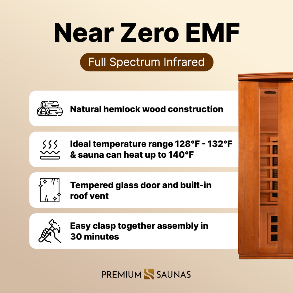 Dynamic Saunas Sauna Dynamic "Lugano" 3-Person Full Spectrum  Near Zero EMF FAR Infrared Sauna DYN-6336-03 FS