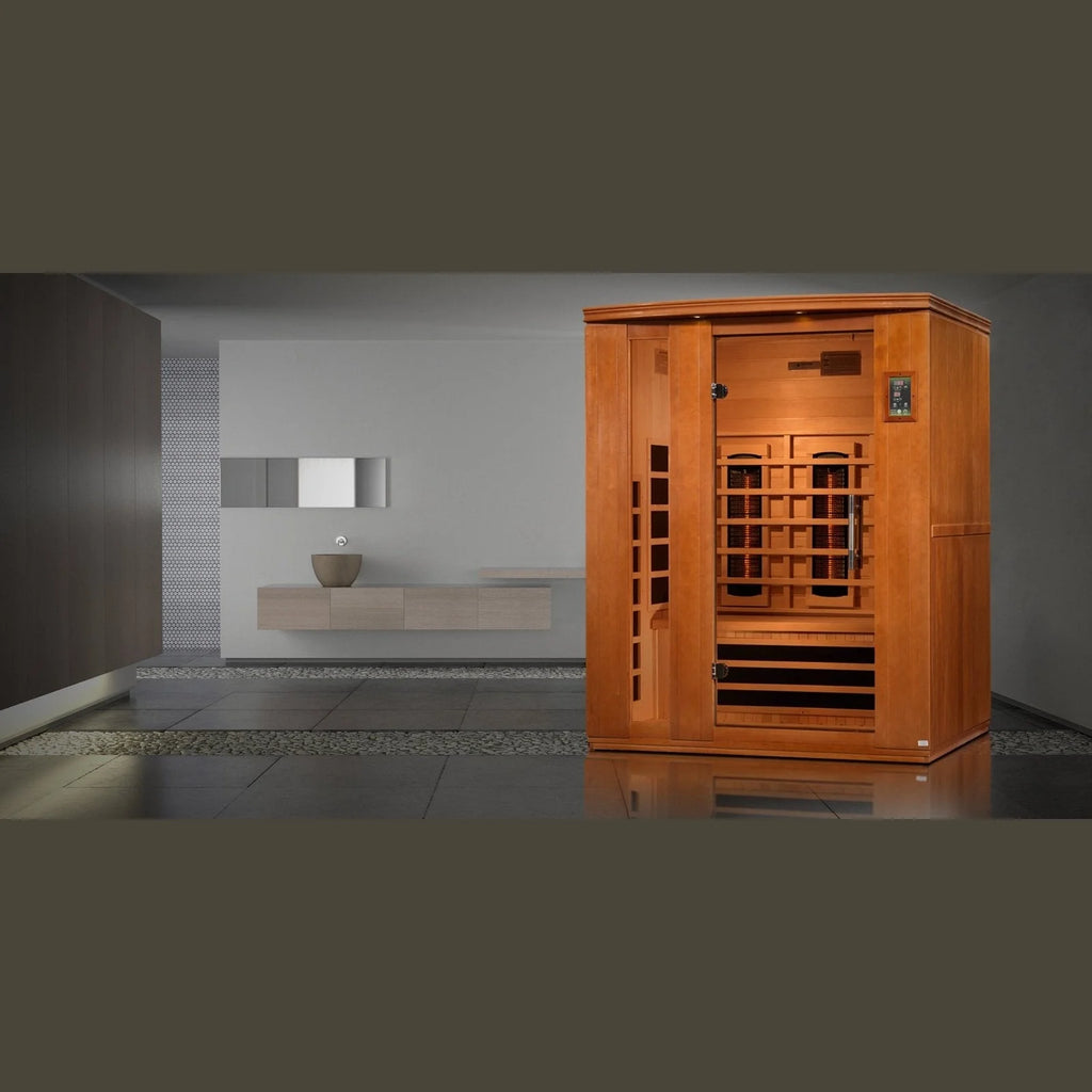 Dynamic Saunas Sauna Dynamic "Lugano" 3-Person Full Spectrum  Near Zero EMF FAR Infrared Sauna DYN-6336-03 FS