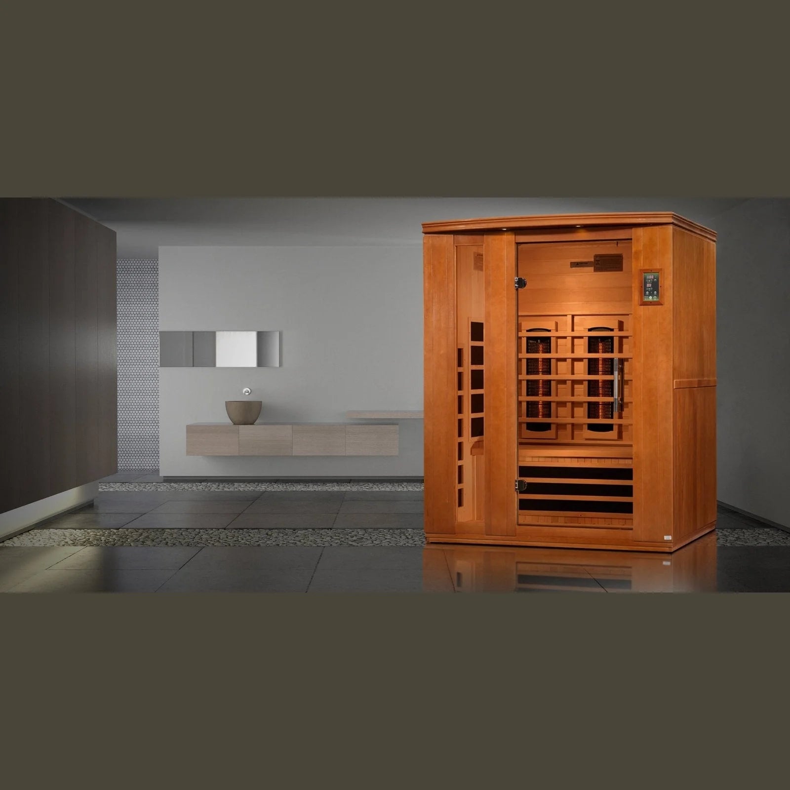 Dynamic Saunas Sauna Dynamic "Lugano" 3-Person Full Spectrum  Near Zero EMF FAR Infrared Sauna DYN-6336-03 FS