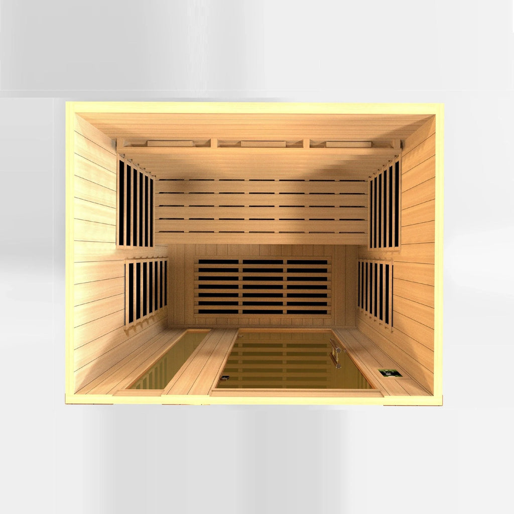 Dynamic Saunas Sauna Dynamic "Lugano" 3-Person Full Spectrum  Near Zero EMF FAR Infrared Sauna DYN-6336-03 FS