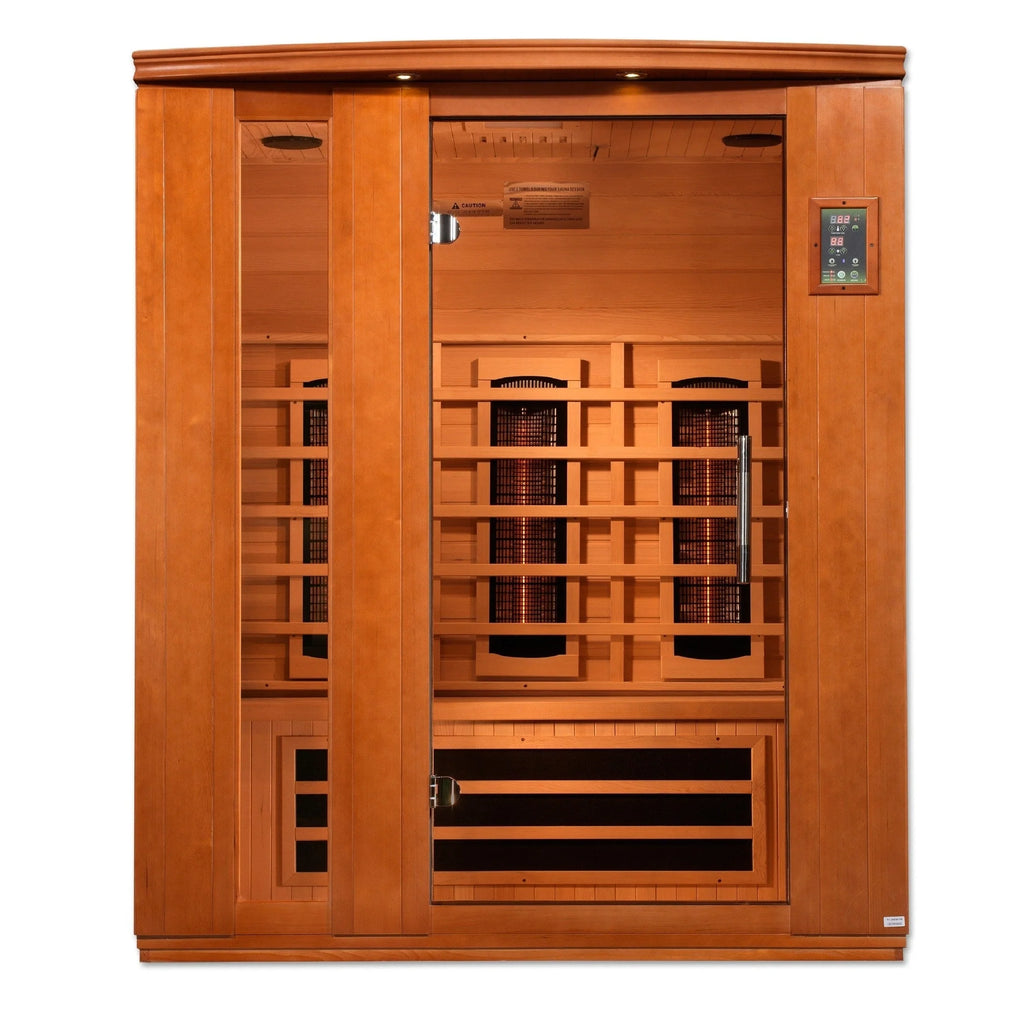 Dynamic Saunas Sauna Dynamic "Lugano" 3-Person Full Spectrum  Near Zero EMF FAR Infrared Sauna DYN-6336-03 FS