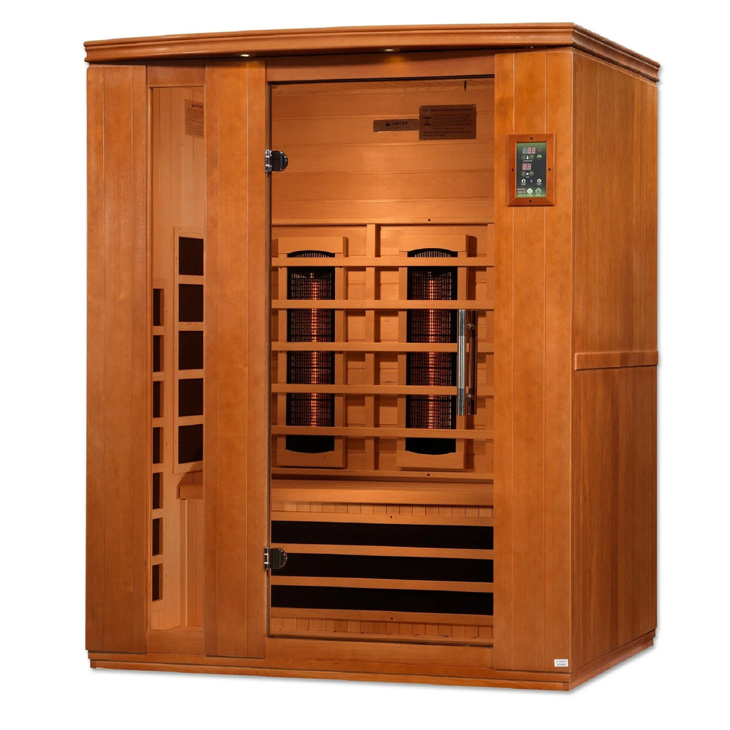Dynamic Saunas Sauna Dynamic "Lugano" 3-Person Full Spectrum  Near Zero EMF FAR Infrared Sauna DYN-6336-03 FS