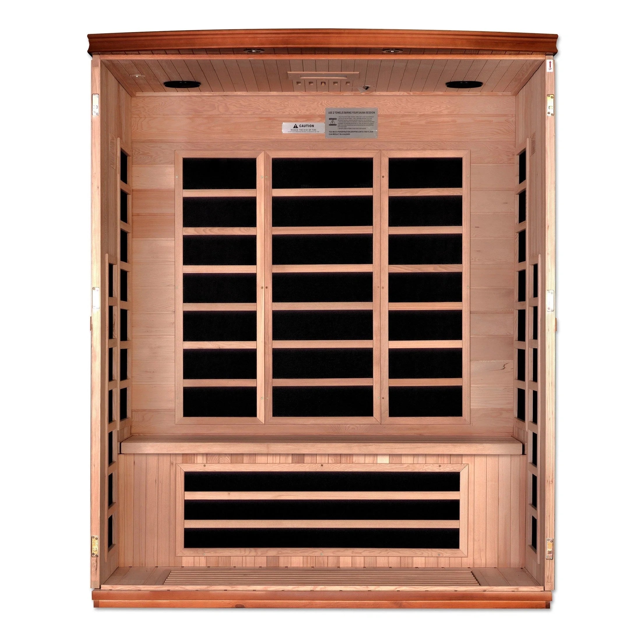 Dynamic Saunas Sauna Dynamic "Lugano" 3-person Low EMF FAR Infrared Sauna DYN-6336-02