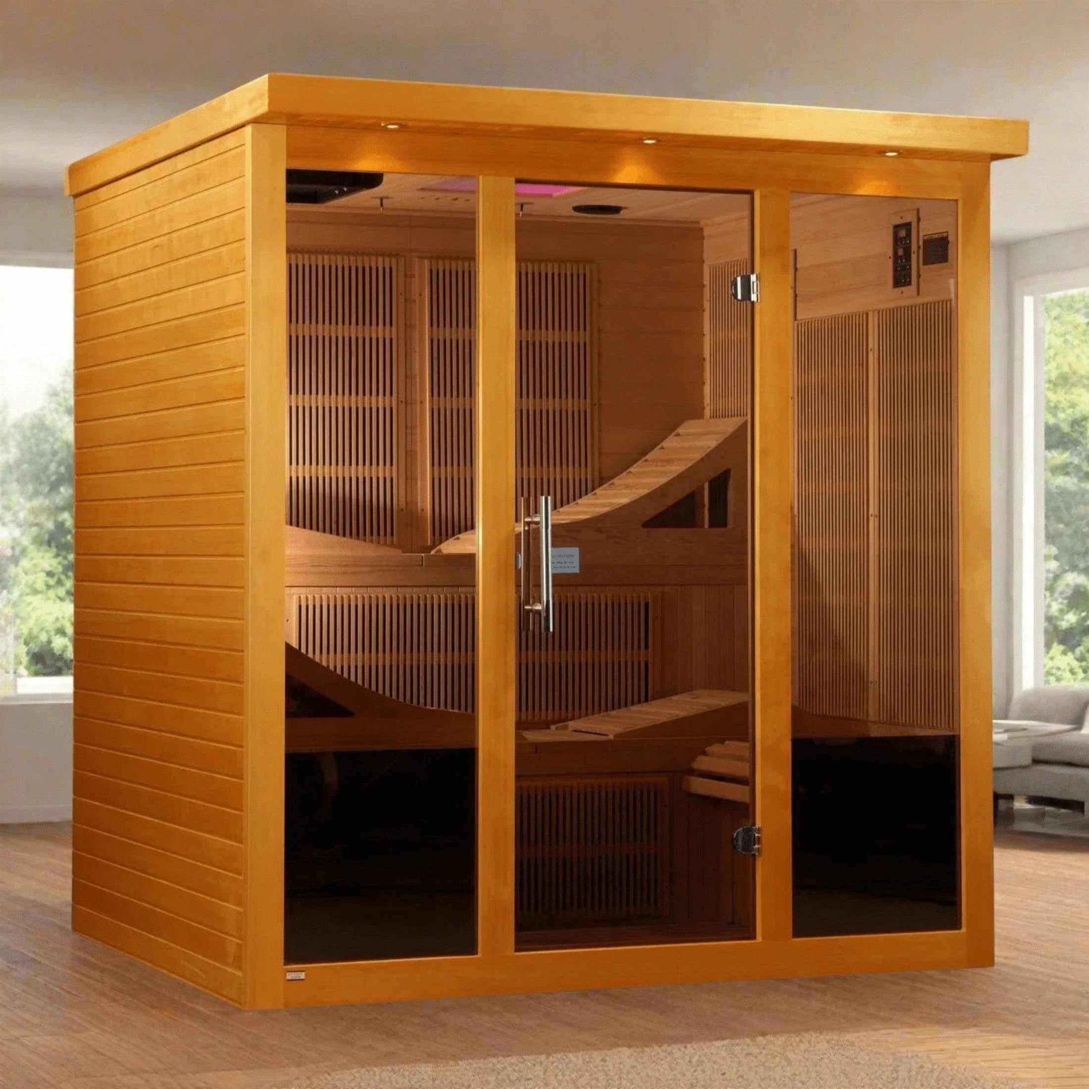 Dynamic Saunas Sauna Dynamic Monaco 6-person Ultra Low EMF FAR Infrared Sauna