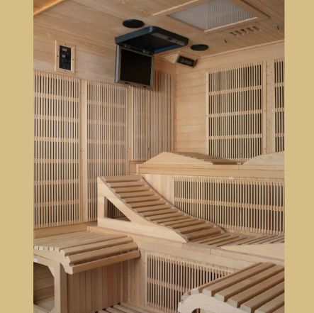 Dynamic Saunas Sauna Dynamic Monaco 6-person Ultra Low EMF FAR Infrared Sauna - DYN-6996-01 Elite