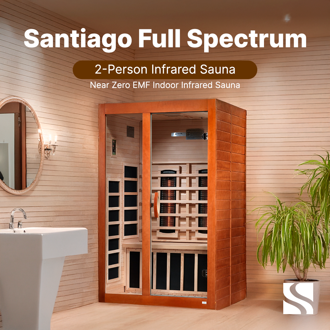 Dynamic Saunas Sauna Dynamic "Santiago" 2-person Full Spectrum Near Zero EMF FAR Infrared Sauna DYN-6209-03 FS
