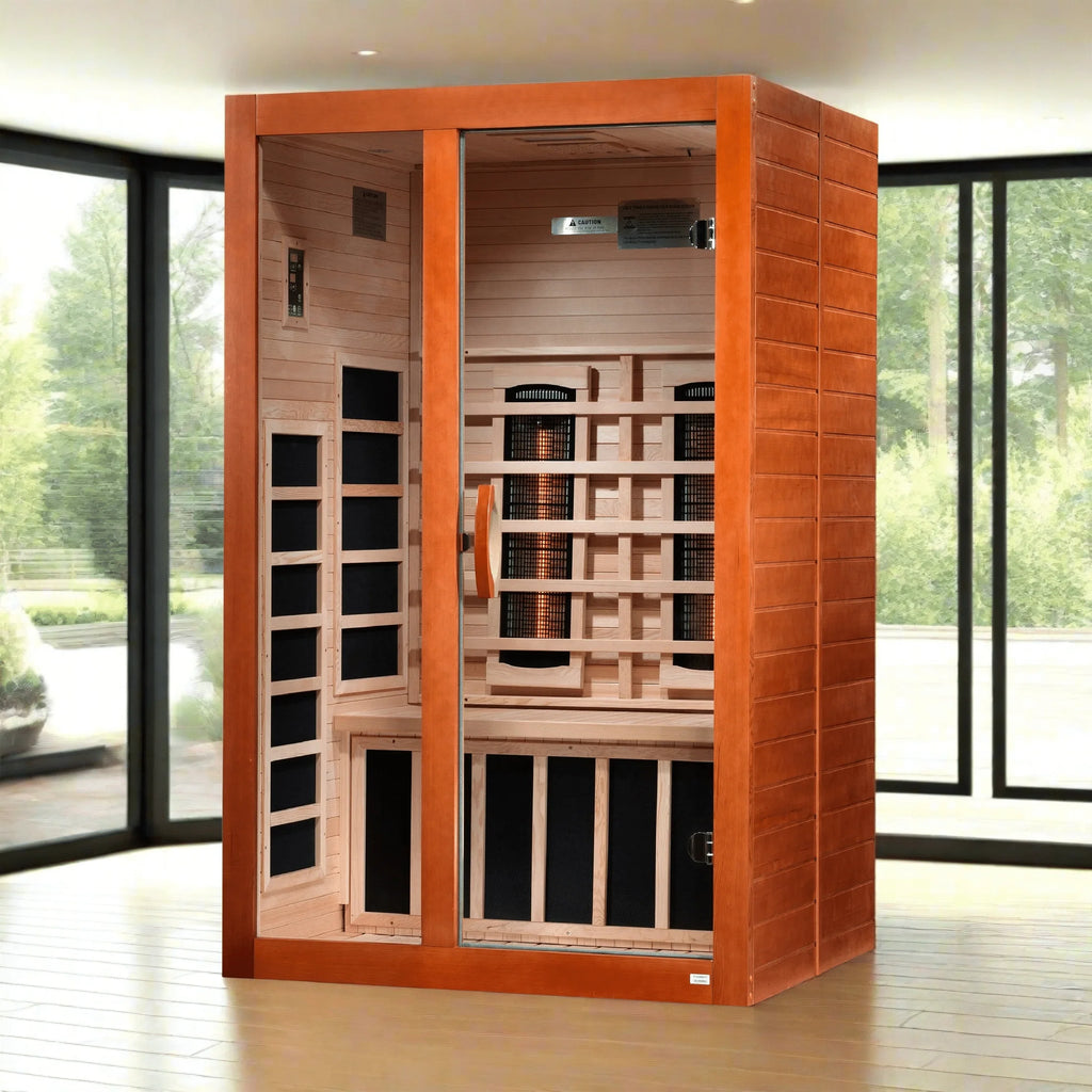 Dynamic Saunas Sauna Dynamic "Santiago" 2-person Full Spectrum Near Zero EMF FAR Infrared Sauna DYN-6209-03 FS