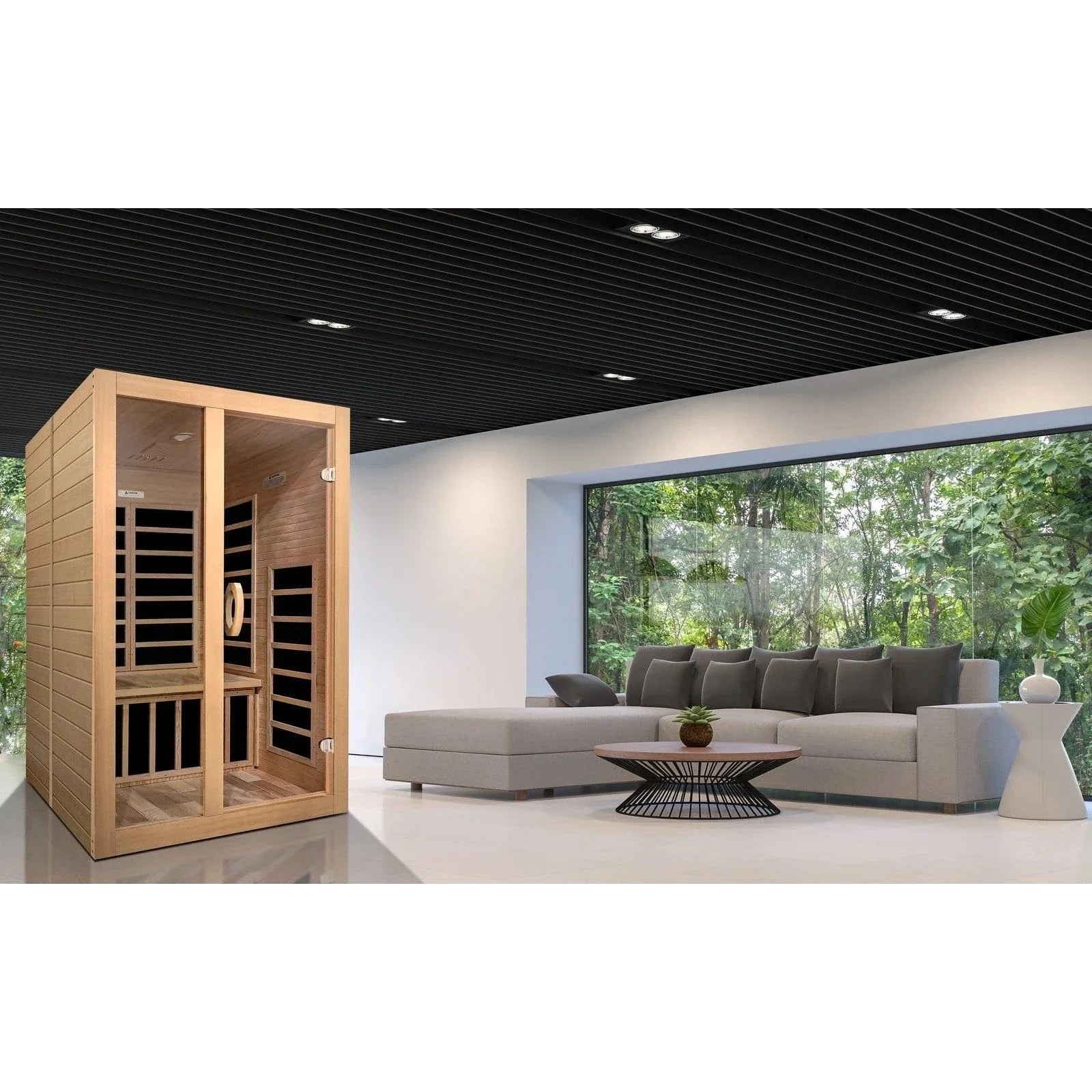 Dynamic Saunas Sauna Dynamic "Santiago" 2-person Low EMF FAR Infrared Sauna DYN-6209-01