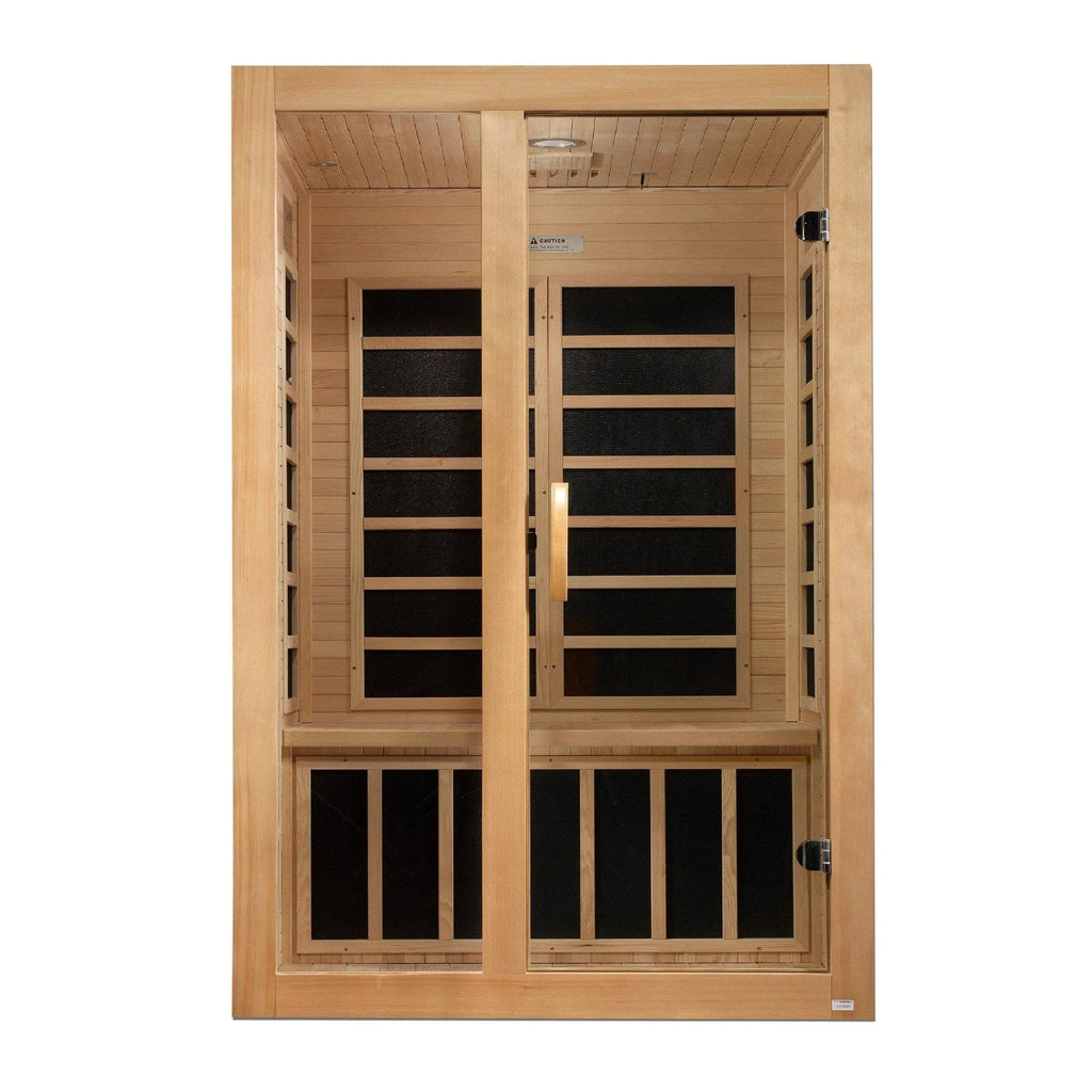 Dynamic Saunas Sauna Dynamic "Santiago" 2-person Low EMF FAR Infrared Sauna DYN-6209-01