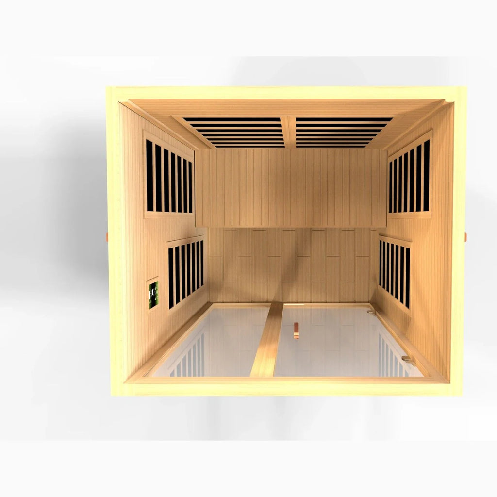 Dynamic Saunas Sauna Dynamic Santiago Elite 2-person Ultra Low EMF FAR Infrared Sauna - DYN-6209-02 Elite
