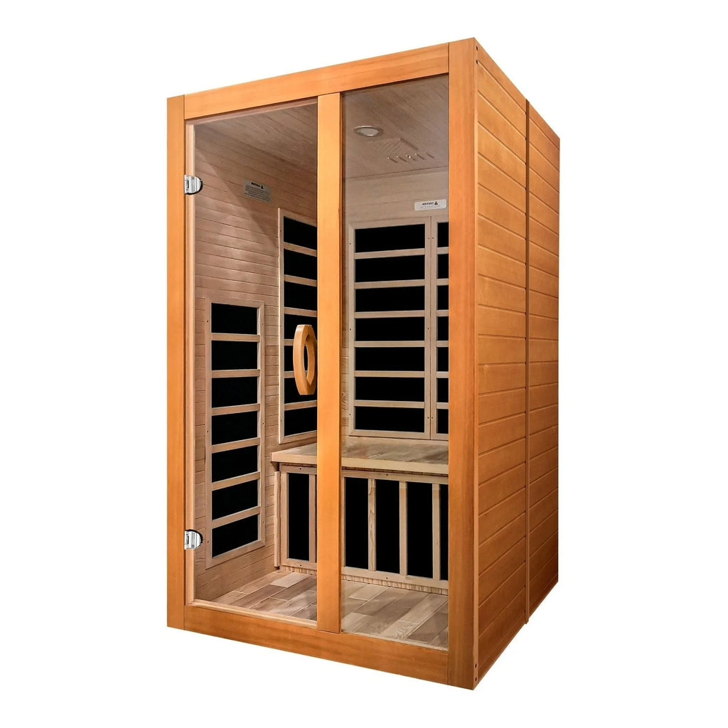 Dynamic Saunas Sauna Dynamic Santiago Elite 2-person Ultra Low EMF FAR Infrared Sauna - DYN-6209-02 Elite