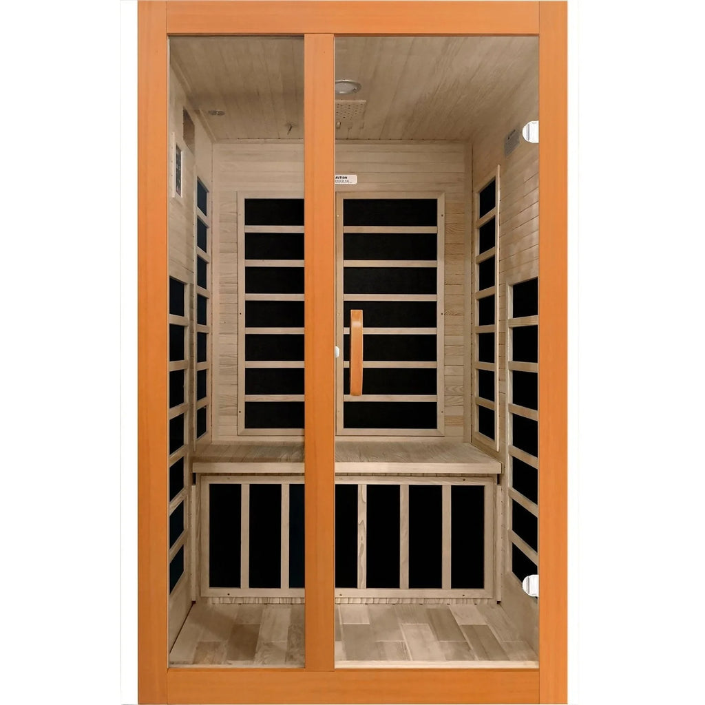 Dynamic Saunas Sauna Dynamic Santiago Elite 2-person Ultra Low EMF FAR Infrared Sauna - DYN-6209-02 Elite