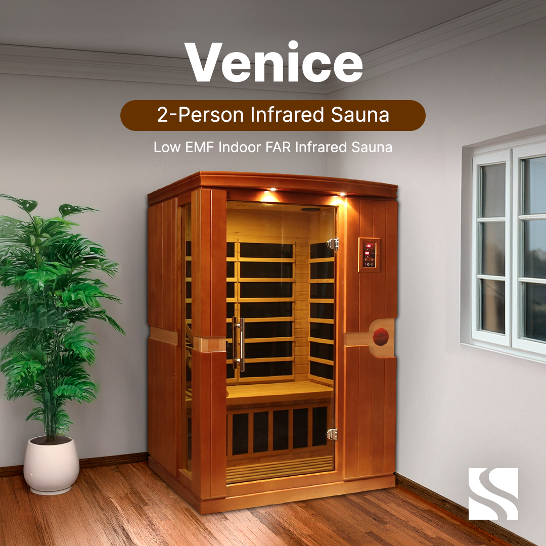 Dynamic Saunas Sauna Dynamic "Venice" 2-person Low EMF FAR Infrared Sauna DYN-6210-01