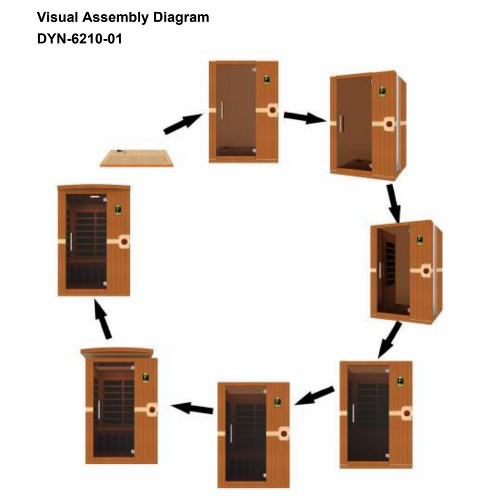 Dynamic Saunas Sauna Dynamic "Venice" 2-person Low EMF FAR Infrared Sauna DYN-6210-01