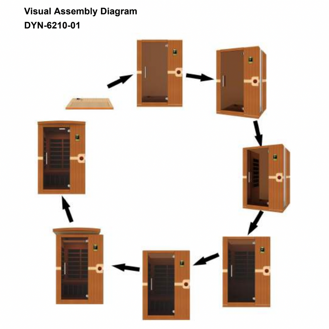 Dynamic Saunas Sauna Dynamic "Venice" 2-person Low EMF FAR Infrared Sauna DYN-6210-01