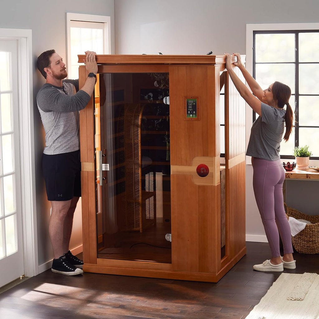 Dynamic Saunas Sauna Dynamic Venice Elite 2-person Ultra Low EMF FAR Infrared Sauna - DYN-6210-01 Elite
