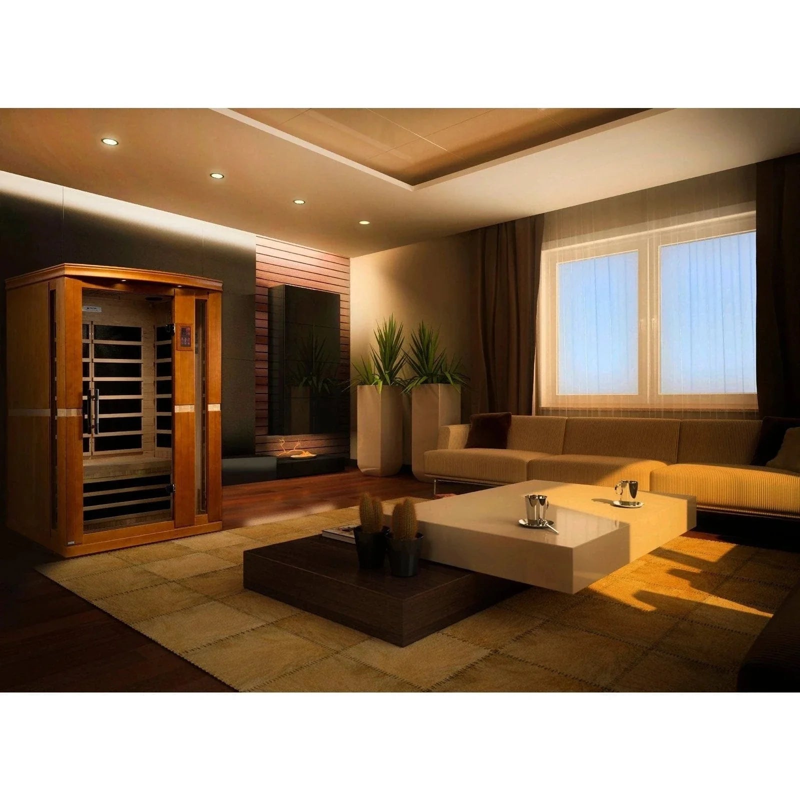 Dynamic Saunas Sauna Dynamic "Vittoria" 2-person Low EMF FAR Infrared Sauna