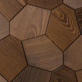 EmotionWood EmotionWood Hexagon Thermo-Ash Brushed Decorative Sauna Wall Panel