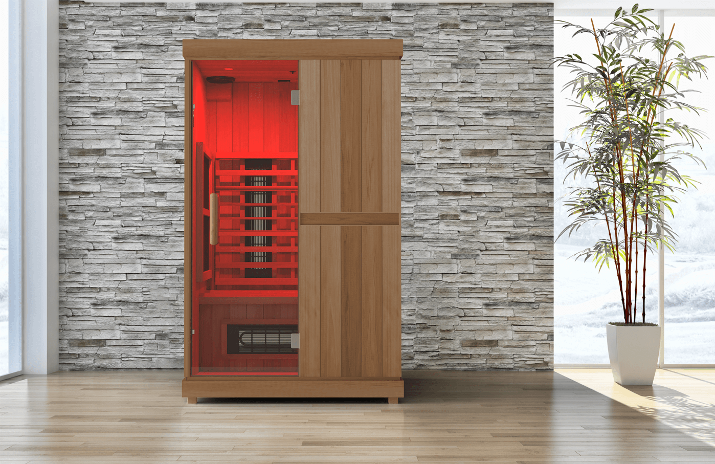 Finnmark Saunas Sauna Finnmark FD-2 Full Spectrum 2-Person Infrared Sauna