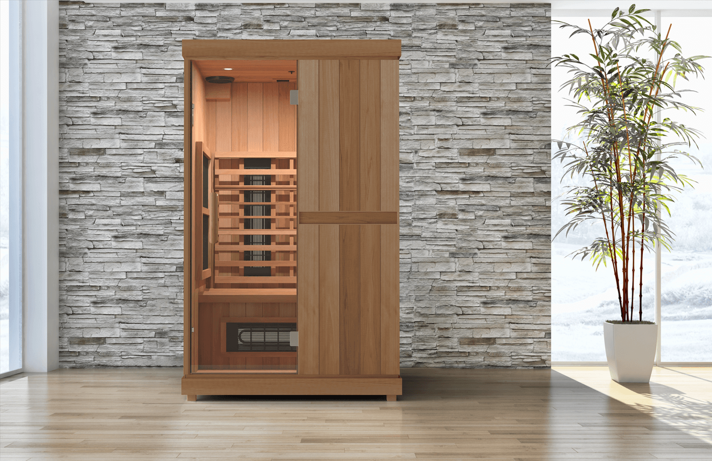 Finnmark Saunas Sauna Finnmark FD-2 Full Spectrum 2-Person Infrared Sauna