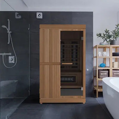 Finnmark Saunas Sauna Finnmark FD-4 Trinity Infrared and Traditional 2-Person Hybrid Sauna