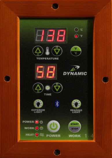 Golden Designs Dynamic San Marino Elite 2-Person Ultra-Low-EMF Infrared Sauna — photo 10