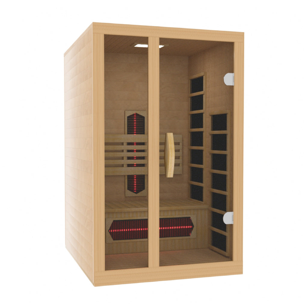 Golden Designs Inc (NA) Dynamic Gracia 1-2-Person Full Spectrum Near Zero EMF FAR IR Sauna (DYN-6119-03 FS)