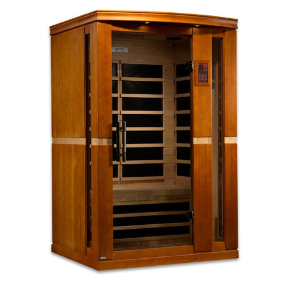 Premium Saunas Golden Designs Vittoria Elite 2 Person Ultra Low EMF Infrared Sauna | DYN-6220-01 Elite