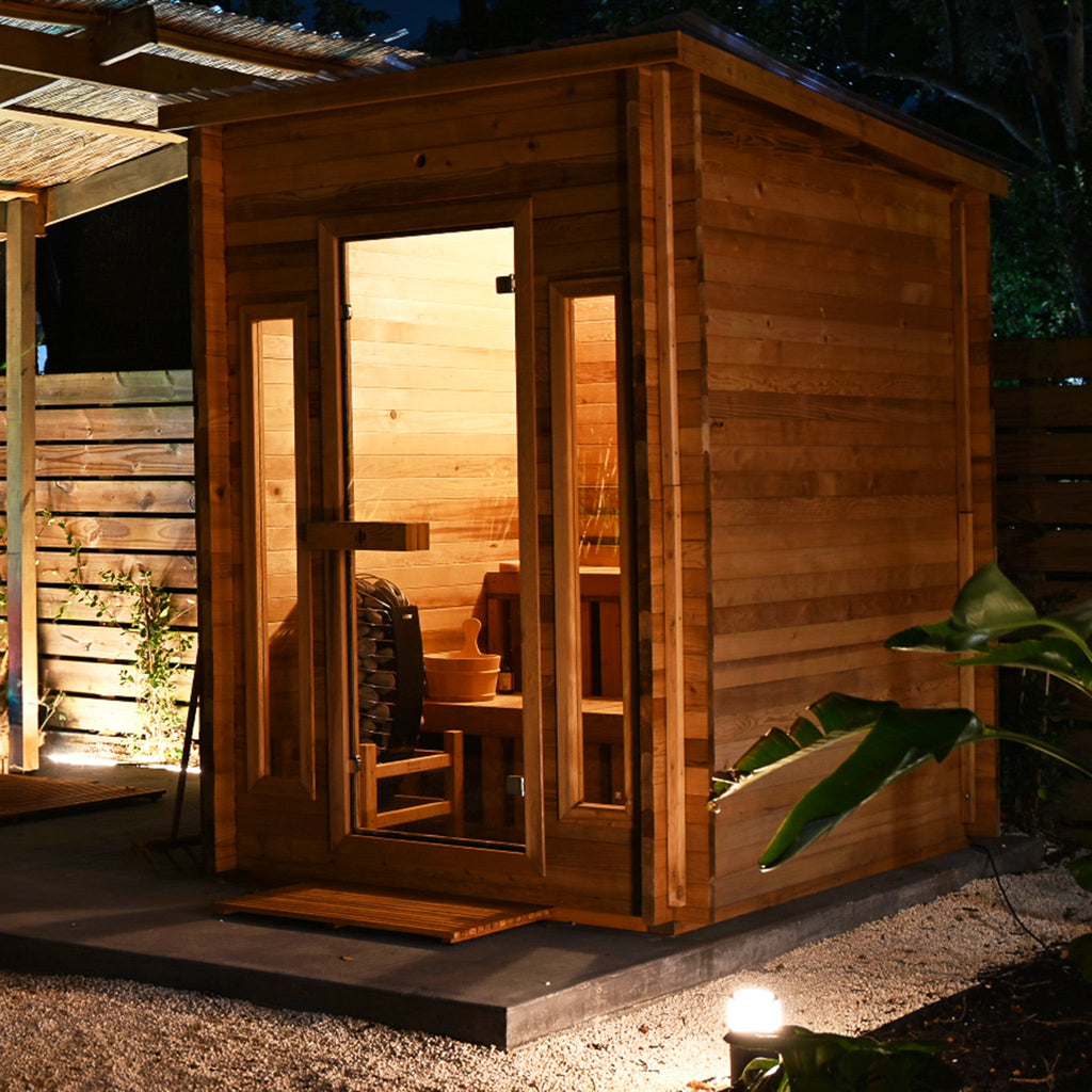 Redwood Outdoors Cabin Outdoor Sauna 4-Person — photo 3