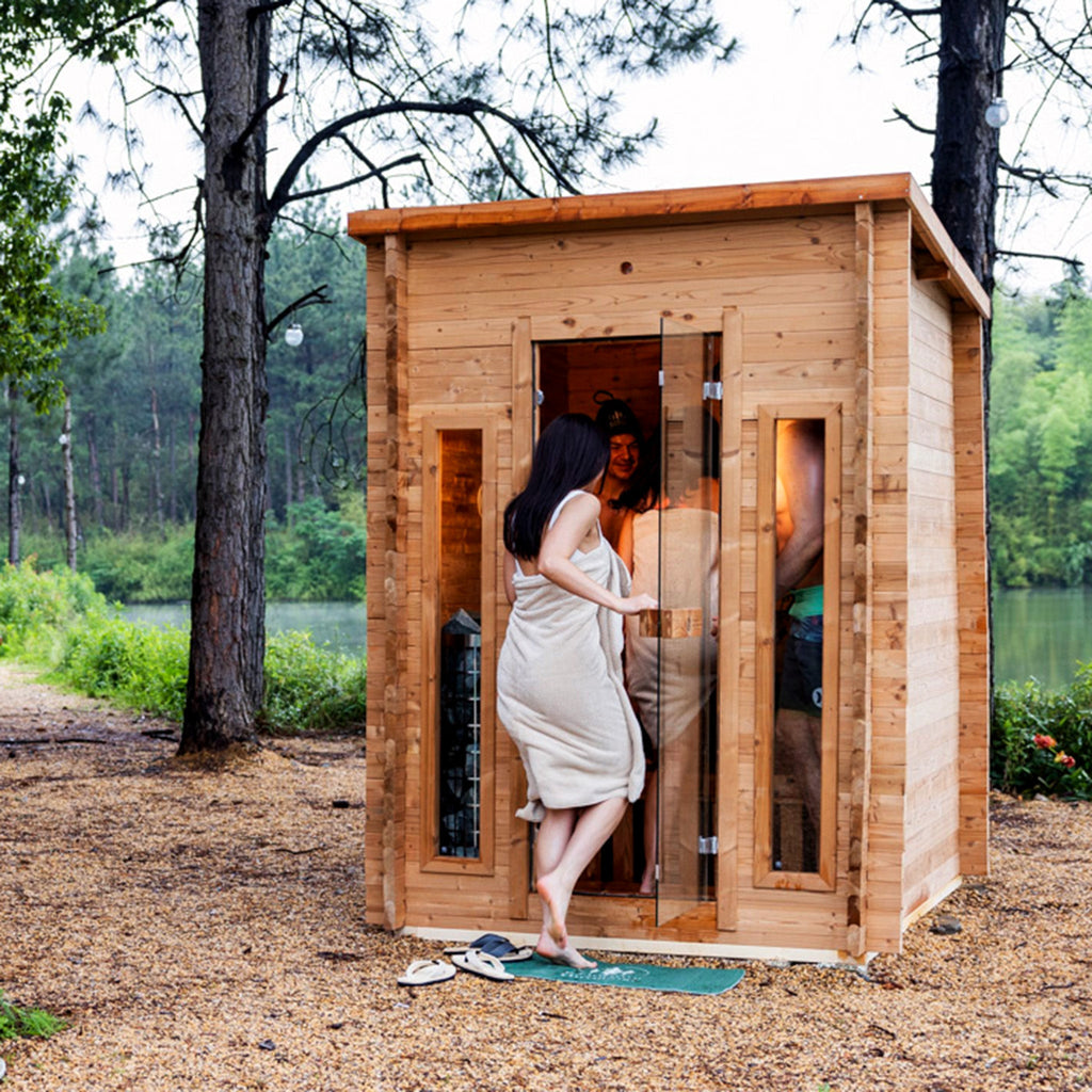 Redwood Outdoors Cabin Outdoor Sauna 4-Person — photo 5