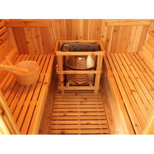 Sunray Aurora 2-4 Person Traditional Barrel Sauna — photo 8