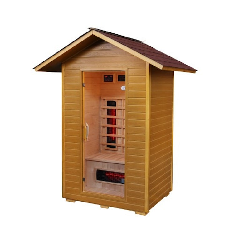 SunRay Burlington 2-Person Outdoor Infrared Sauna — photo 1